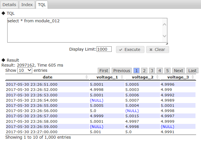 TQL screen